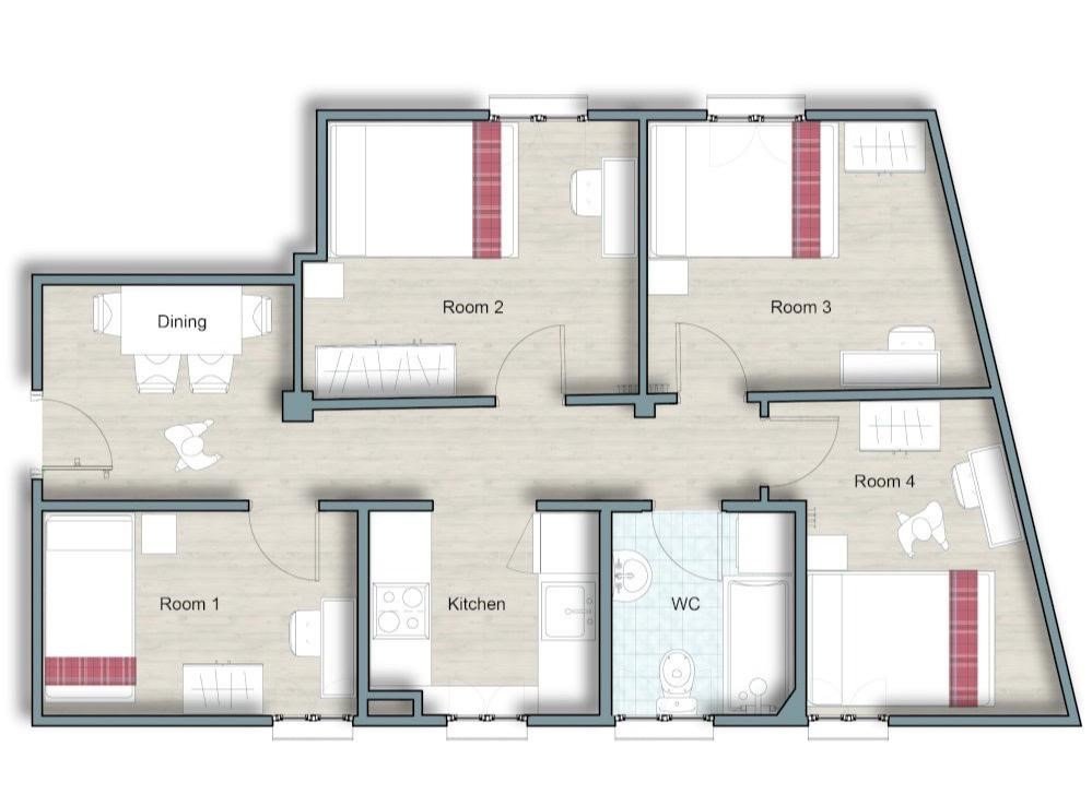Charming double room in Ayala Street