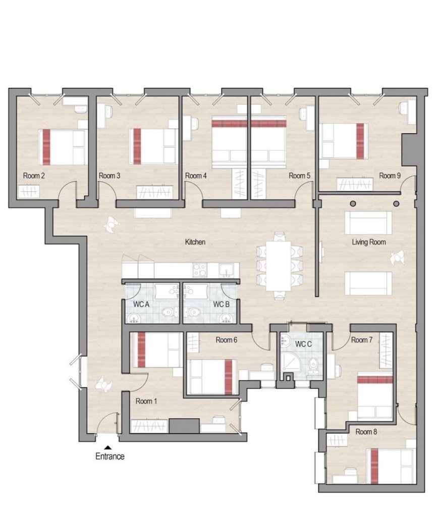 Exterior room in Chueca