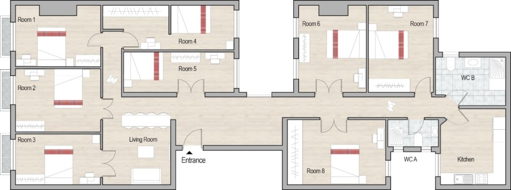 Magnificent double room in Conde de Romanones