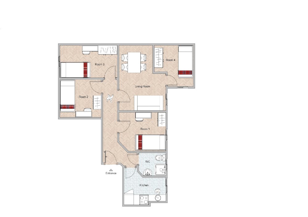 Beautiful single bedroom in Calle Hermosilla