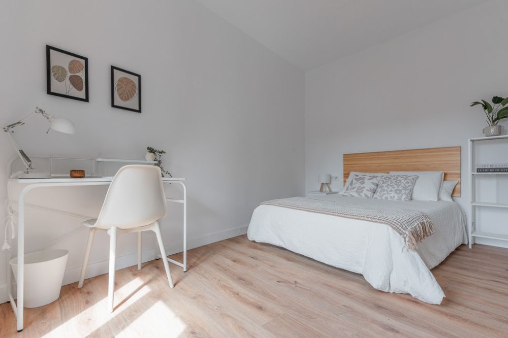 Spacious, bright room with double bed in central Madrid
