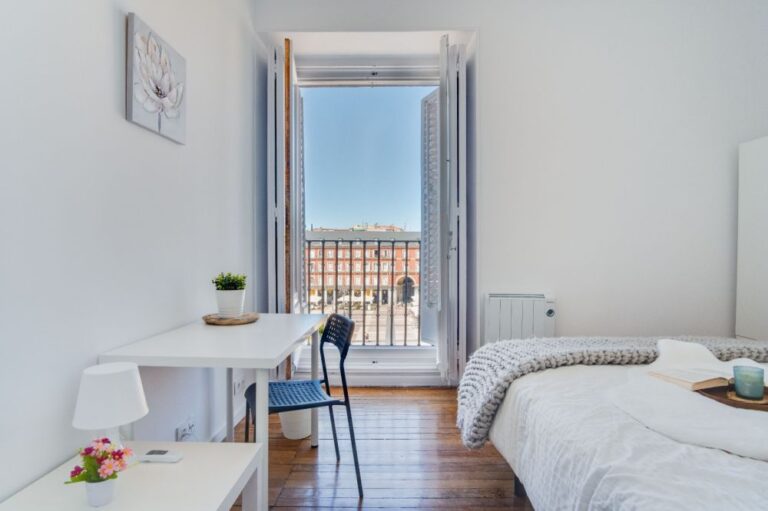 Bright exterior room in Plaza Mayor