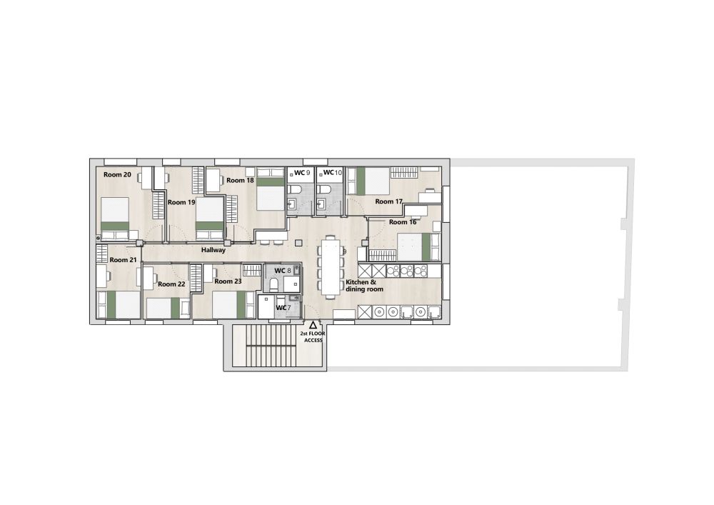 Spacious room in Puente de Vallecas