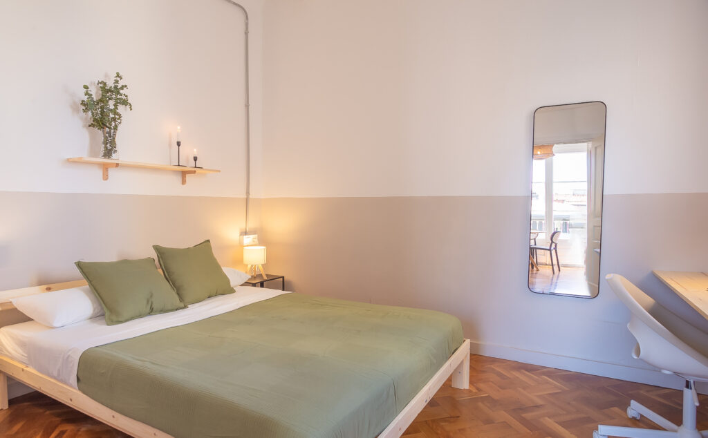 Versalles1 Soleada habitación doble en Sant Andreu
